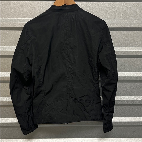 Diesel Mens Vintage Black Bomber Biker Jacket Grunge Size Small OUTDOOR Goth - Picture 5 of 8